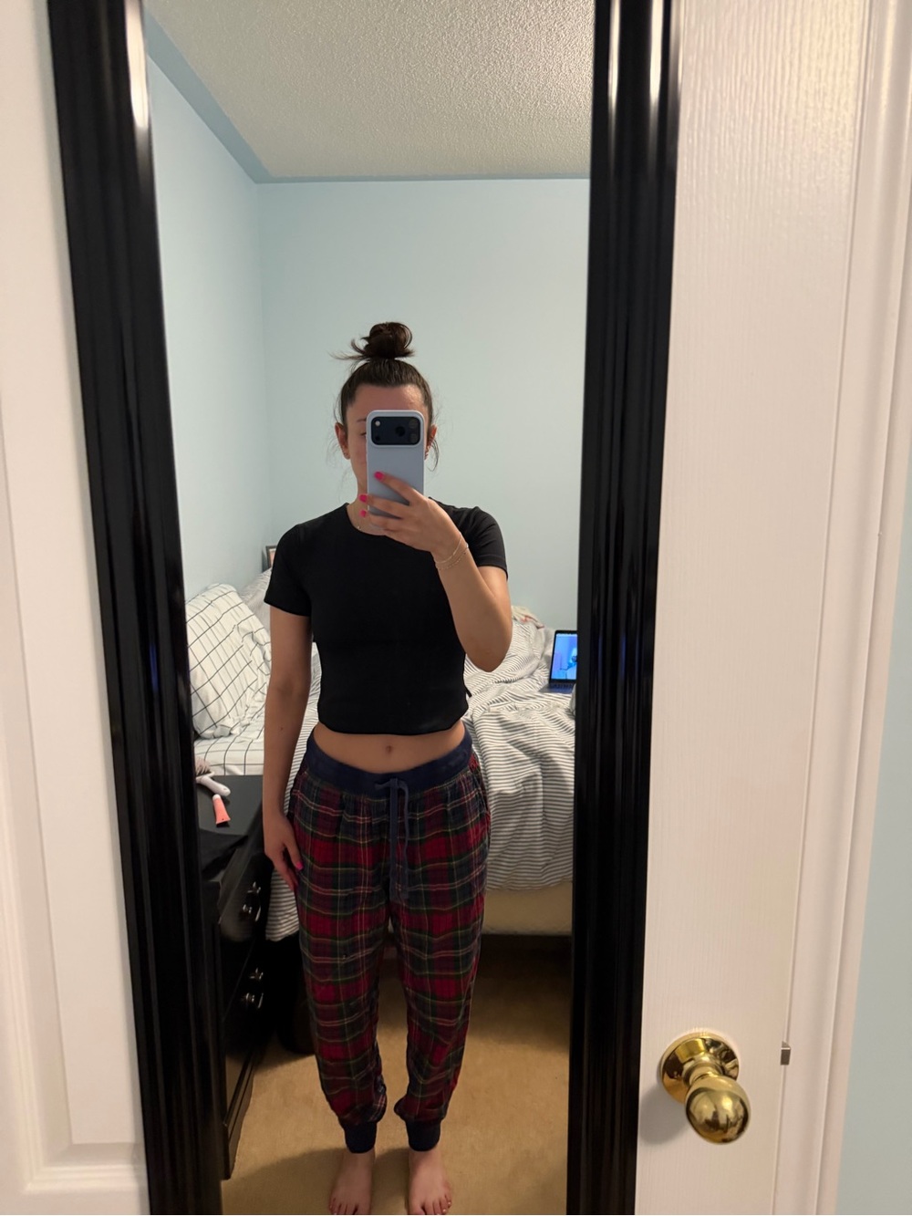 American Eagle Women's Plaid Jogger Pyjama Pants